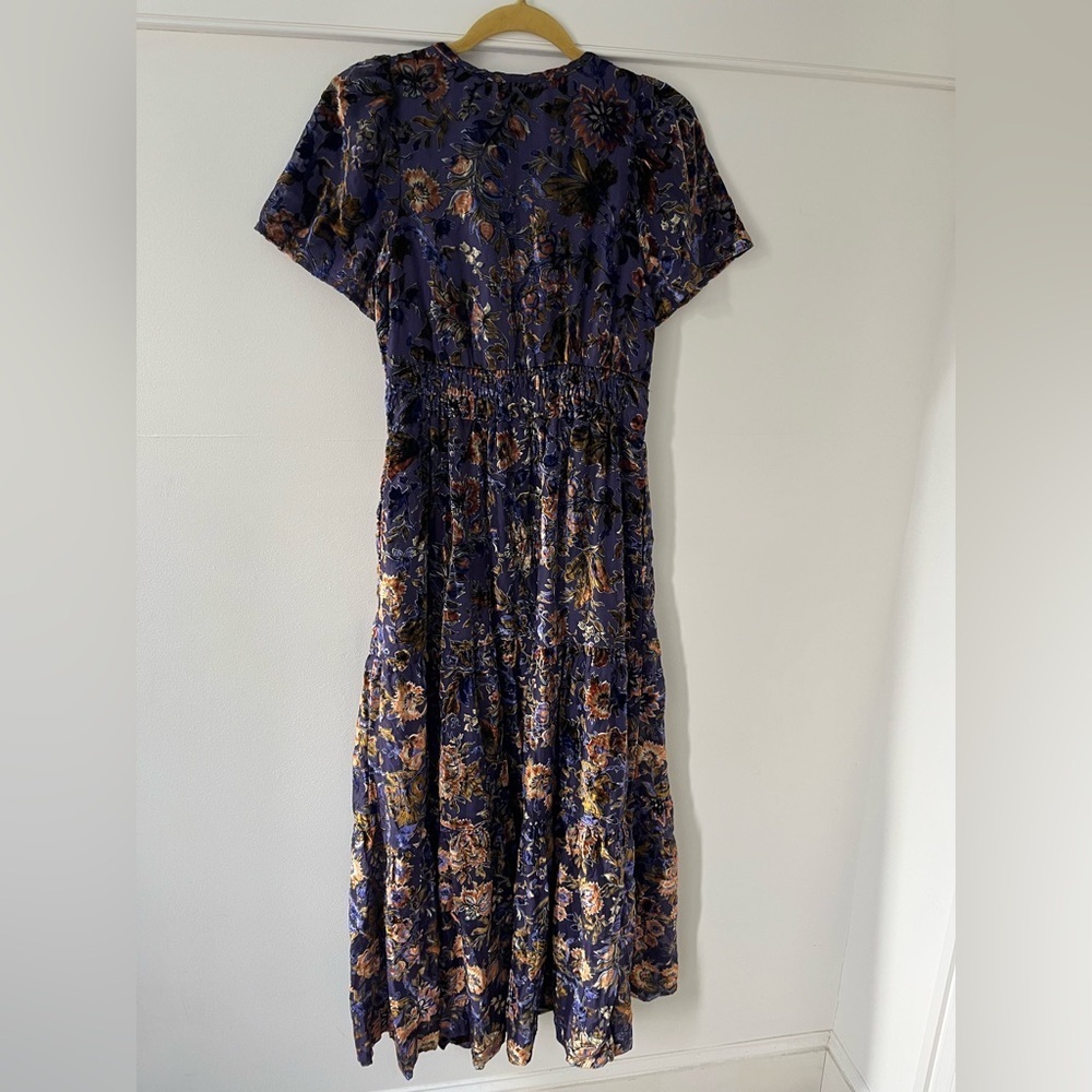 Anthropologie - The Somerset Burn-out Velvet Maxi Dress Size Small NWT In - Picture 10 of 13